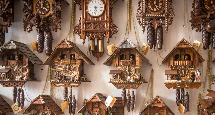 Cuckoo clocks made in the Black Forest