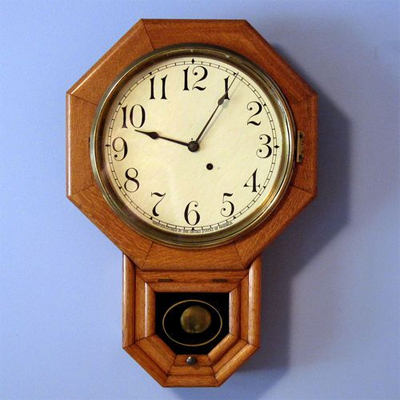 Antique Seth Thomas Schoolhouse 8 Day Regulator Wall Clock