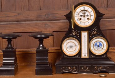 French 3pc Clock Set By Le Roy Et Fils Of Paris