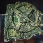 The largest piece of the fragments from the Mechanism. The mechanism is displayed at the National museum of Athens. Brett Seymour / WHOI