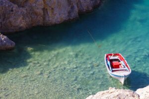 Waters close to the Island of Antikythera